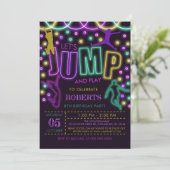 Invitation à l'anniversaire de Jump modifiable (Debout devant)