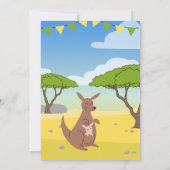 Invitation à l'anniversaire de Kangaroo (Dos)