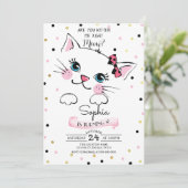 Invitation à l'anniversaire de Kitty Cat (Debout devant)