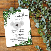 Invitation à l'anniversaire de Koala Bear