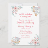 Invitation à l'anniversaire de Koala Bear (Devant)