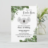 Invitation à l'anniversaire de Koala Bear (Debout devant)