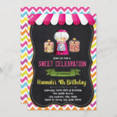 invitation à l'anniversaire de la boutique candyla (Devant / Derrière)