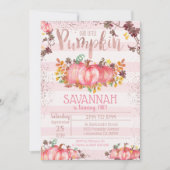 Invitation à l'anniversaire de la Citrouille fille (Devant)