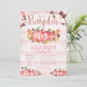 Invitation à l'anniversaire de la Citrouille fille (Debout devant)