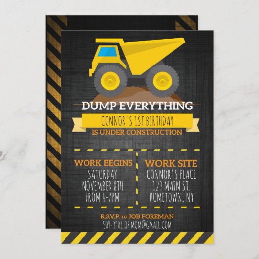 Invitation à l'anniversaire de la construction de  (Devant / Derrière)