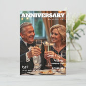 Invitation à l'anniversaire de la couverture du ma (Debout devant)