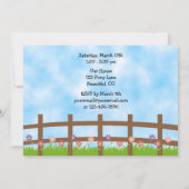 Invitation à l'anniversaire de la cow-girl et du c (Dos)