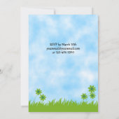 Invitation à l'anniversaire de la cow-girl et du c (Dos)