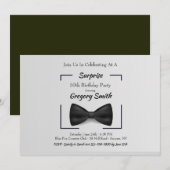 Invitation à l'anniversaire de la Cravate Black Bo (Devant / Derrière)