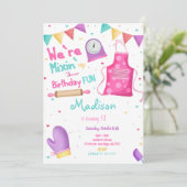 Invitation à l'anniversaire de la cuisson (Debout devant)