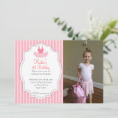 Invitation à l'anniversaire de la danse de ballet (Debout devant)