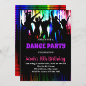 Invitation à l'anniversaire de la danse disco (Devant / Derrière)