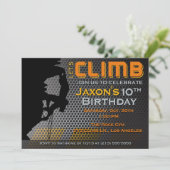 Invitation à l'anniversaire de la Escalade de rock (Debout devant)
