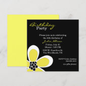 Invitation à l'anniversaire de la femme noire et j (Devant / Derrière)