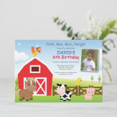 Invitation à l'anniversaire de la ferme Country Ba (Debout devant)