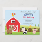 Invitation à l'anniversaire de la ferme Country Ba (Devant)