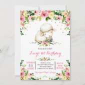 invitation à l'anniversaire de la ferme de filles (Devant)