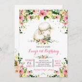 invitation à l'anniversaire de la ferme de filles (Devant / Derrière)