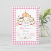 invitation à l'anniversaire de la ferme, fête de l (Debout devant)