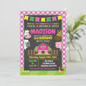 Invitation à l'anniversaire de la ferme / Fête Gir (Debout devant)