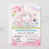 Invitation à l'anniversaire de la ferme, invitatio (Devant)