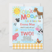 Invitation à l'anniversaire de la ferme Old MacDon (Devant)