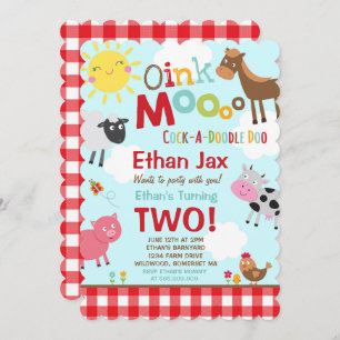 Invitation à l'anniversaire de la ferme Old MacDon