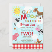 Invitation à l'anniversaire de la ferme Old MacDon (Devant)