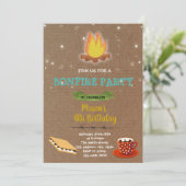 Invitation à l'anniversaire de la fête de Bonfire (Debout devant)