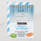 Invitation à l'anniversaire de la fête de la neige (Devant / Derrière)