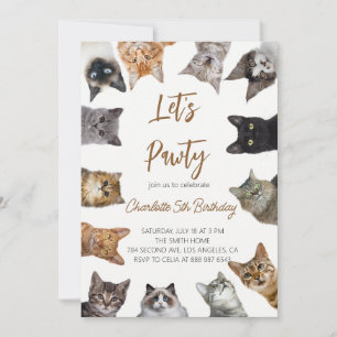 Invitation à l'anniversaire de la fête de la patte