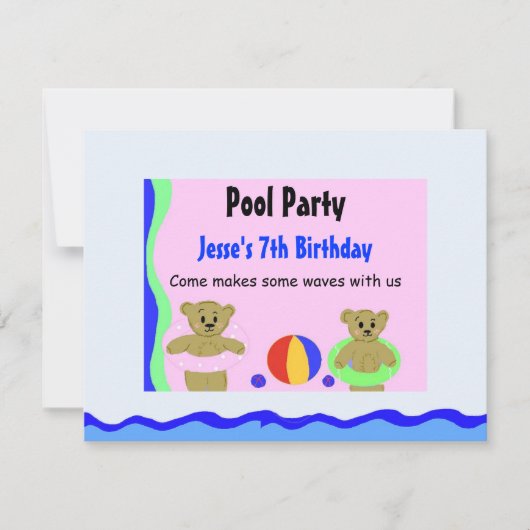 Invitation à l'anniversaire de la fête de la pisci (Devant)