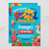 Invitation à l'anniversaire de la fête de la pisci (Devant / Derrière)