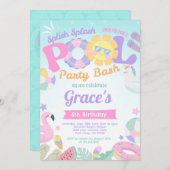 Invitation à l'anniversaire de la fête de la pisci (Devant / Derrière)