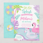 Invitation à l'anniversaire de la fête de la pisci (Devant / Derrière)