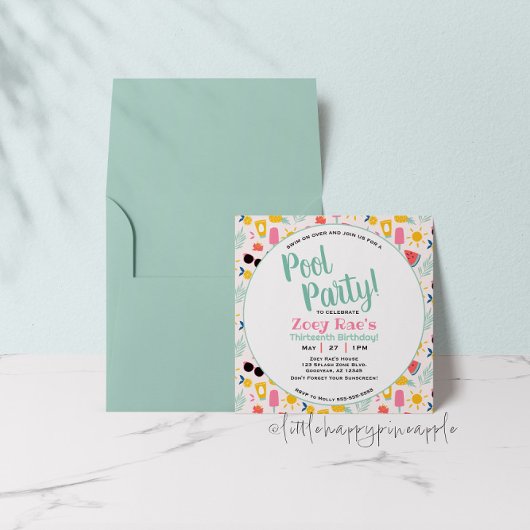 Invitation à l'anniversaire de la fête de la pisci