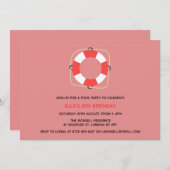 Invitation à l'anniversaire de la fête de la pisci (Devant / Derrière)