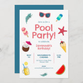 Invitation à l'anniversaire de la fête de la pisci (Devant / Derrière)