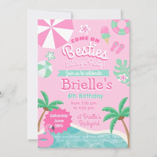 Invitation à l'anniversaire de la fête de la pisci (Devant)