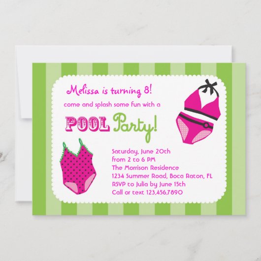 Invitation à l'anniversaire de la fête de la pisci (Devant)