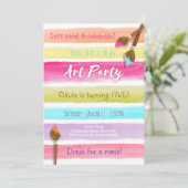 Invitation à l'anniversaire de la fête de l'Art Pe (Debout devant)