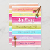 Invitation à l'anniversaire de la fête de l'Art Pe (Devant / Derrière)