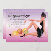 Invitation à l'anniversaire de la Fête de l'heure (Devant / Derrière)