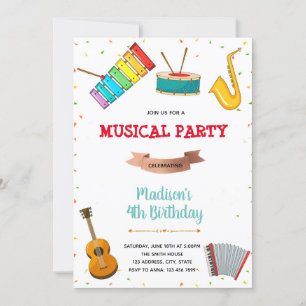 Invitation à l'anniversaire de la fête de musique