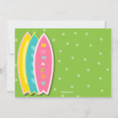 Invitation à l'anniversaire de la Fête de Plage Su (Dos)