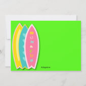 Invitation à l'anniversaire de la Fête de Plage Su (Dos)