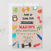 Invitation à l'anniversaire de la fête de remise e (Devant)