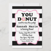 Invitation à l'anniversaire de la fête des beignes (Devant)