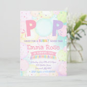 Invitation à l'anniversaire de la fête des bulles (Debout devant)